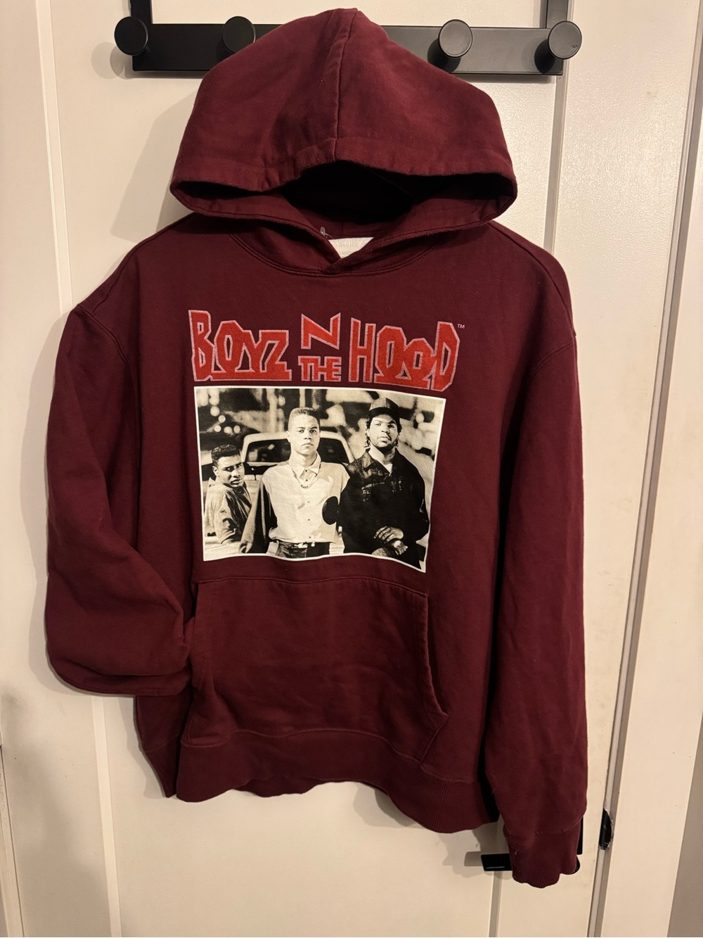 Boyz N The Hood Burgundy Hoodie (L)